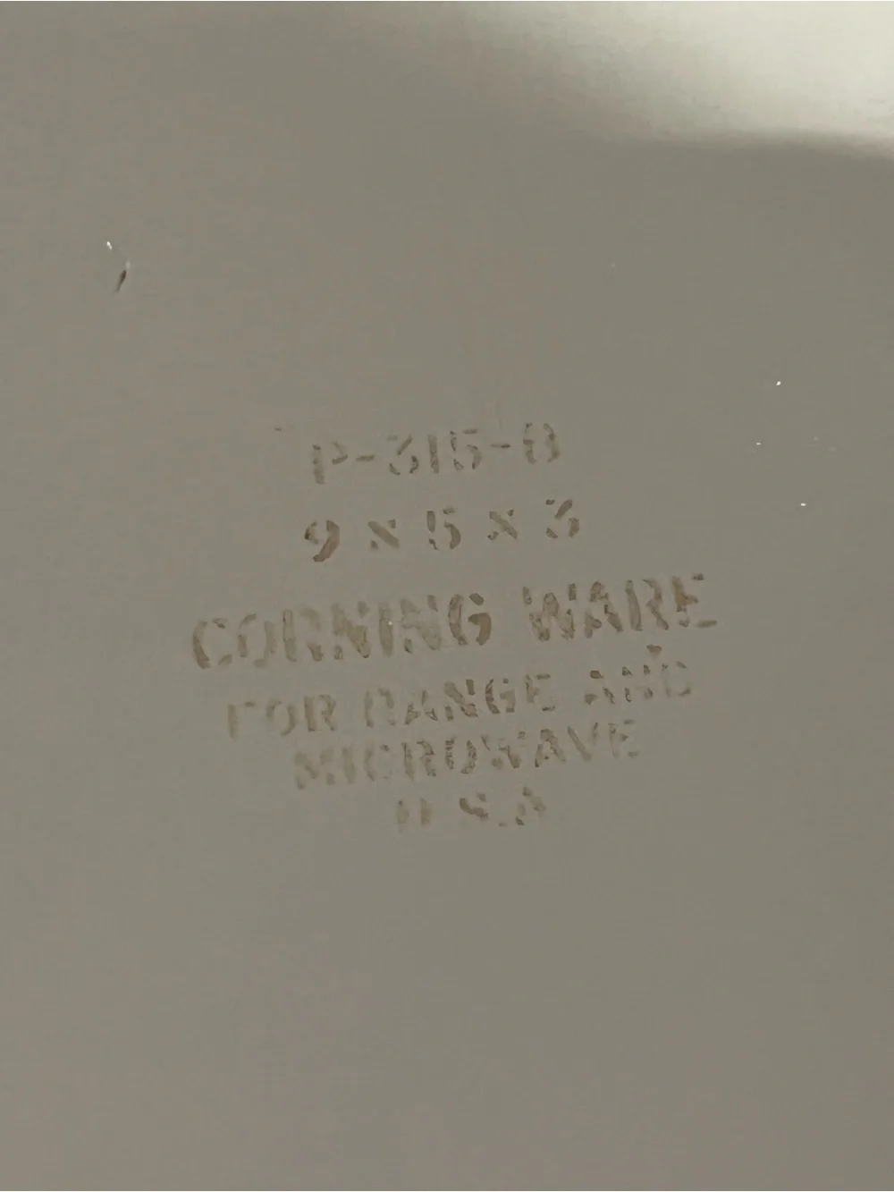 Corning Ware loaf pan - spice of life, La Marjolaine